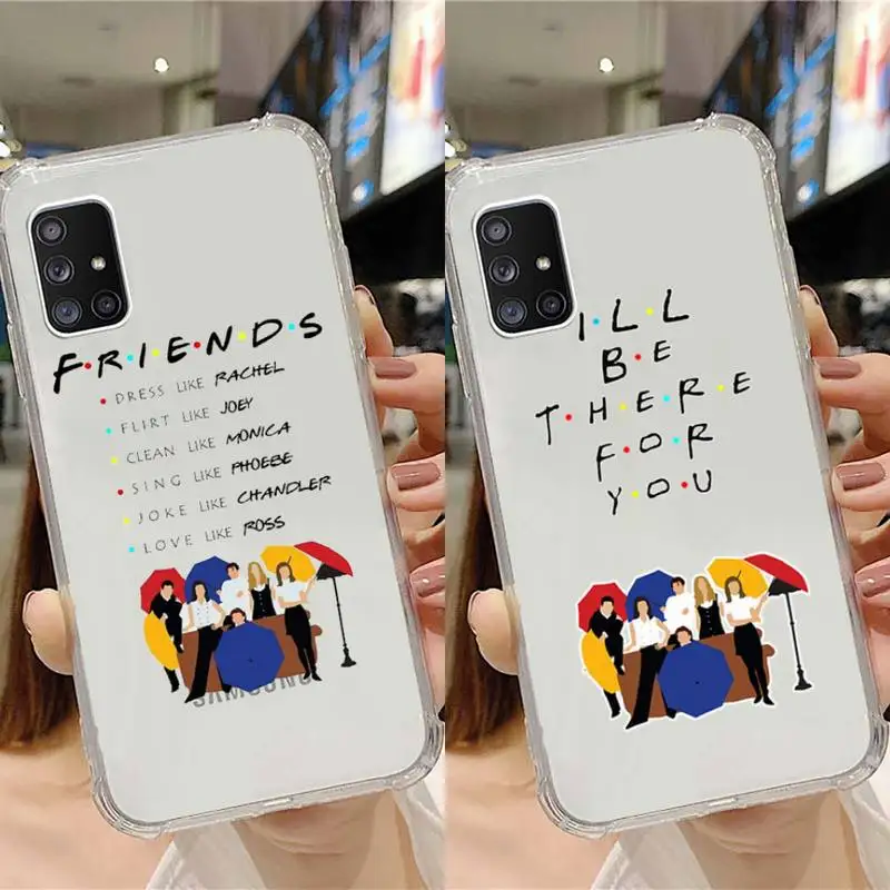 

friends TV Phone Case Transparent For Samsung Note A 7 8 9 10 20 50 51 71 90 20 11 81 e LITE Ultra PRO