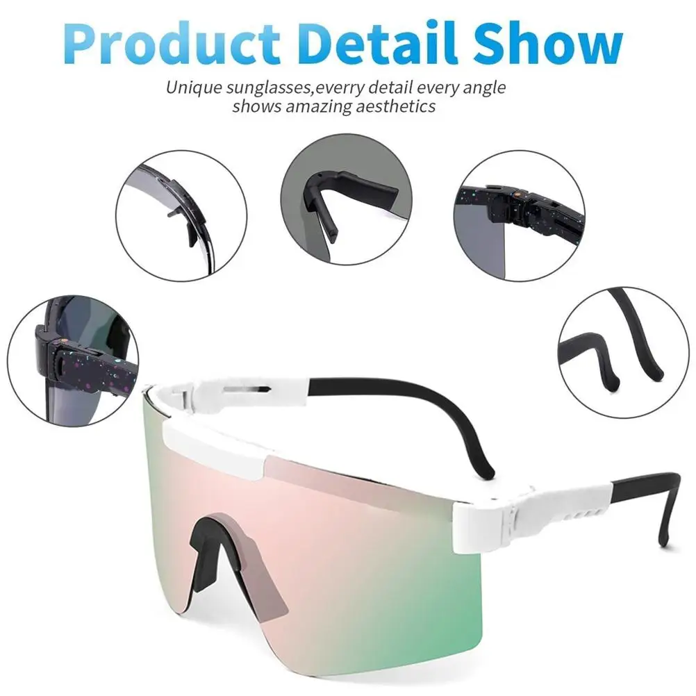 

UV400 Unisex Sunglasses Women Men Sun Glasses Windproof Outdoor Sports Cycling Sunglasses Ins Hot Gradient Eyeglasses