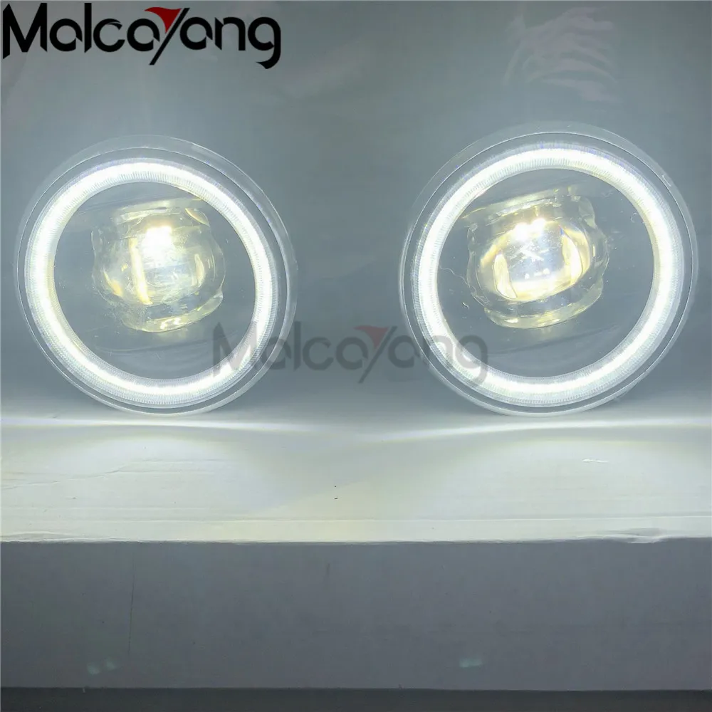 

Car LED Fog Light + Angel Eye DRL Daytime Running Light 4000LM 12V For Subaru Forester 2013 2014 2015 2016 2017 2018