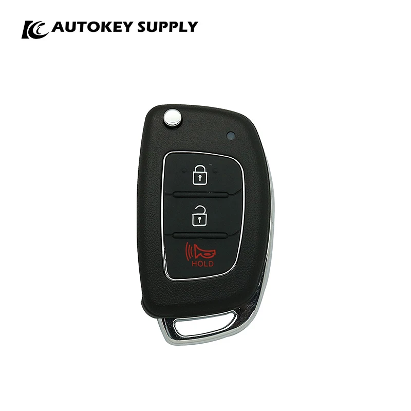 

2+1 Buttons Remote Flip Key Complete Apply For Hyundai Fsk 433Mhz Chip:4D60 80Bit Autokeysupply AKHKC404