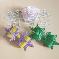 the new exquisite snowflake bow metal cutting die is used for diy scrapbooking card making photo album decoration crafts