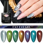 MEET ACROSS 4321 шт. Магнитный Звездный Сияющий 3d гель-Хамелеон кошачий глаз полуперманентный отмачиваемый УФ светодиодный гель для ногтей для маникюра