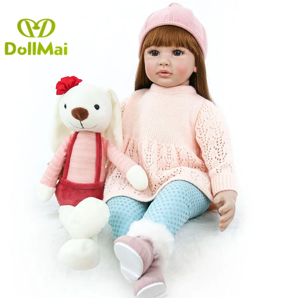 Эксклюзивная Кукла реборн DollMai 60 см силиконовая виниловая Реборн кукла-принцесса