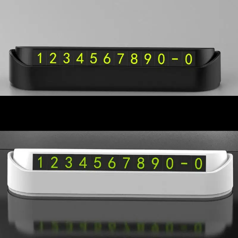 Универсальная автомобильная номерная табличка для парковки карта временной