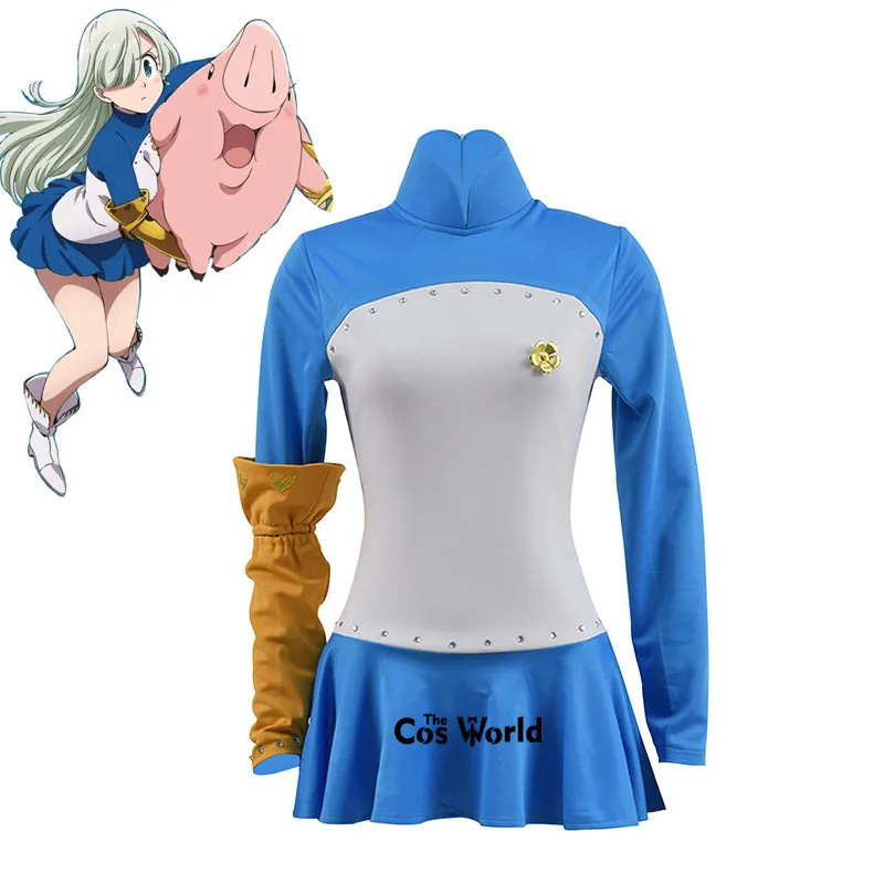 

Seven Deadly Sins Elizabeth Liones/платье, униформа, костюм аниме, костюмы для косплея