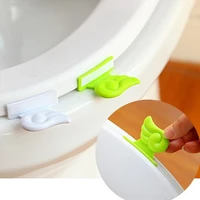 cute cartoon toilet cover lifting device bathroom toilet lid handle sticker portable sanitary handle bathroom seat accessories
