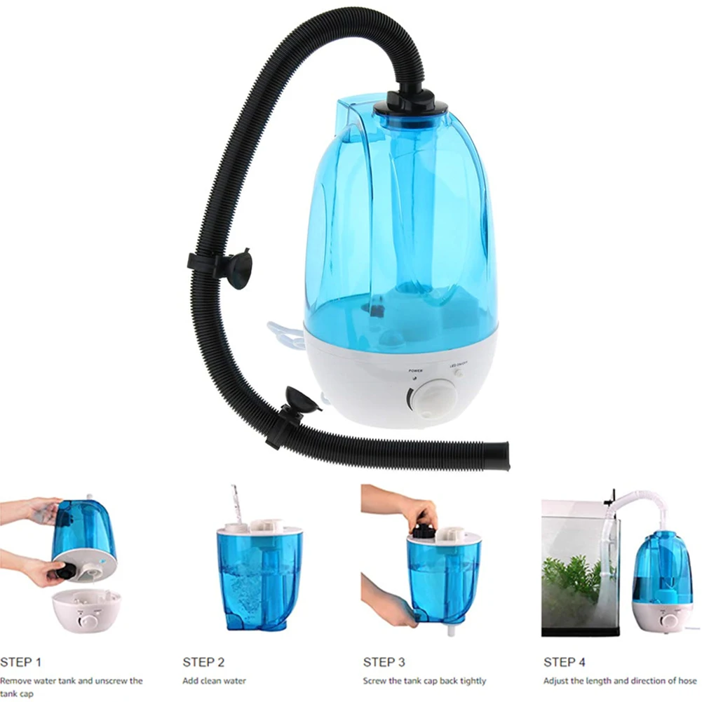 3L/4L увлажнитель Черепаха Ящерица супер Fogger большой емкости для Террариум для рептилий увлажняющий вивариумов испаритель портативный