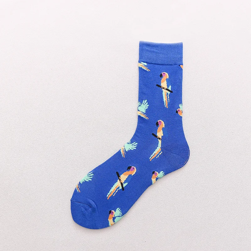 Скейтборд Chaussette Homme, Модные цветные женские носки с язычком, в европейском и американском стиле, в стиле хип-хоп, забавные носки Meias, Size36-42 - Цвет: 19