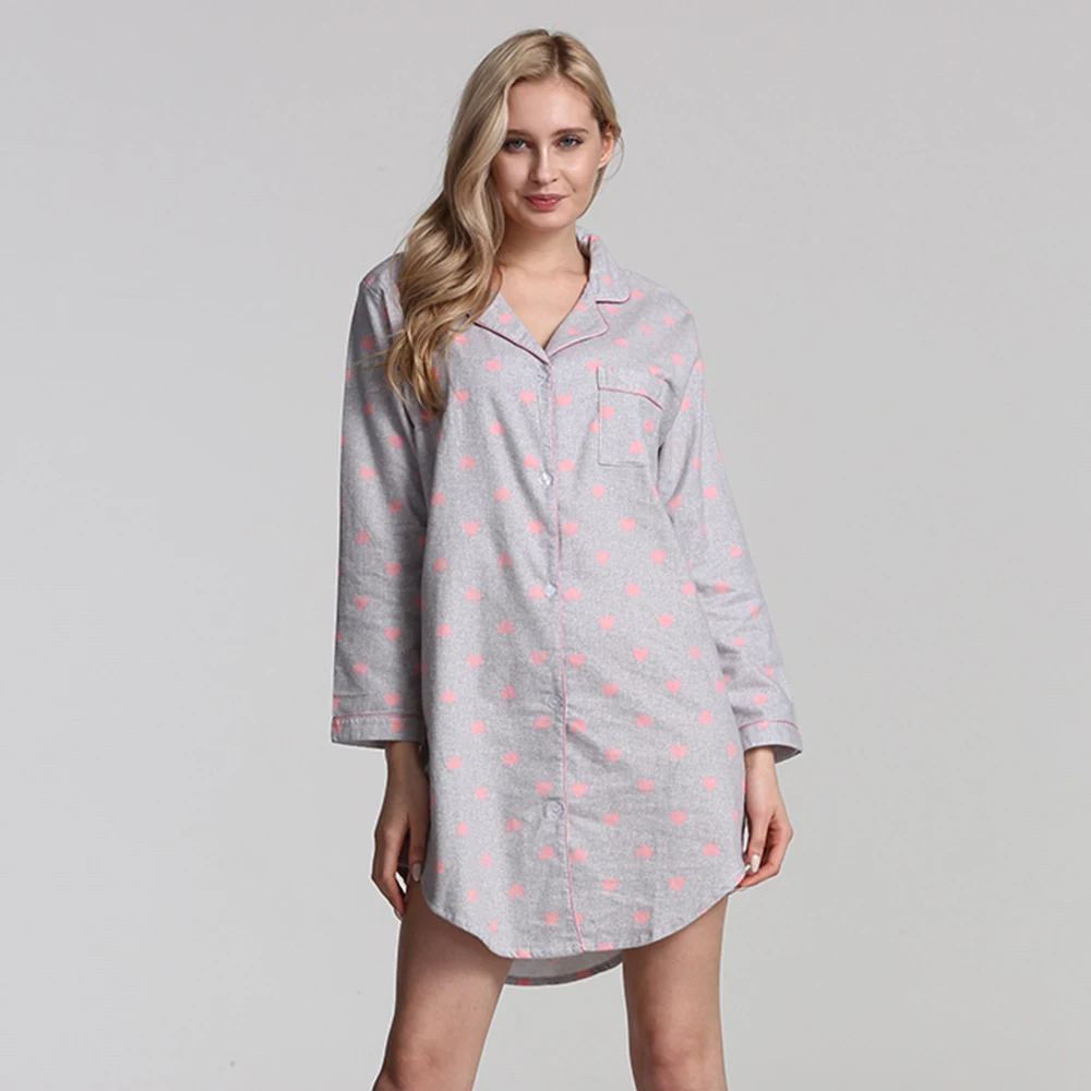 100% хлопок ночная сорочка женская рубашка большое размер Рубашка юбка ночнушка