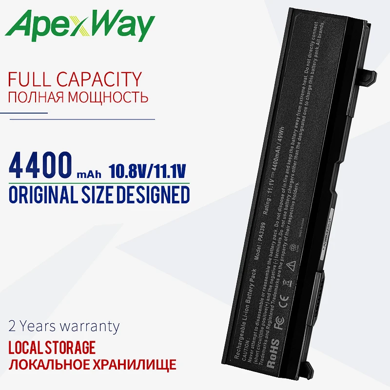 

Аккумулятор для ноутбука Toshiba Satellite Pro A100, 4400 мАч, для Satellite Pro M50, m55, m40, для Tecra A3, A4, A5, A6, A7, S2, VX/670, VX/670LS