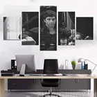 5 шт., настенные картины, черно-белые, алые, пакино, Постер по мотивам фильма, холст, печать, Декор для дома