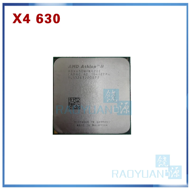 

Четырехъядерный процессор AMD Athlon X4 630 2,8 ГГц ADX630WFK42GI ADX630WFK42GM 95 Вт Разъем AM3 938pin