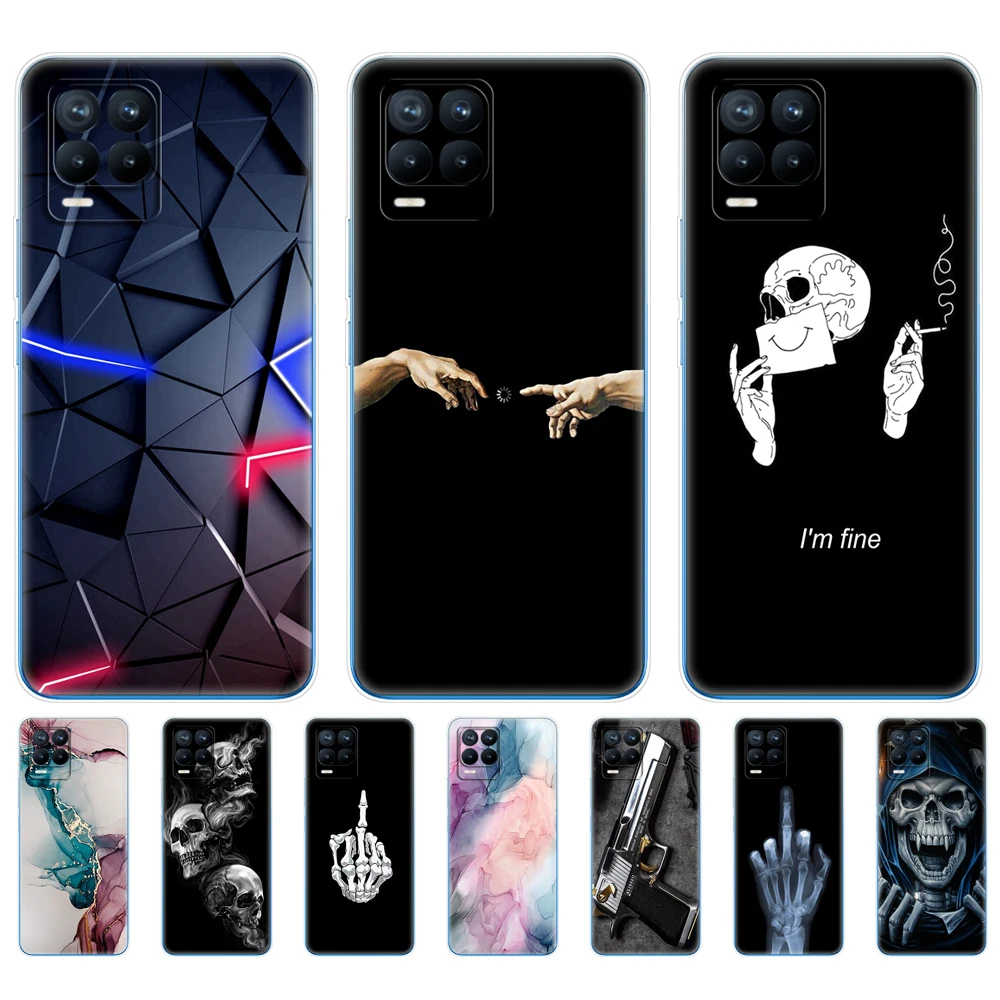 for realme 8 case 6 4 back cover for realme 8 pro oppo realme8 4g rmx3085 phone case soft silicon tpu protective coque bumper free global shipping