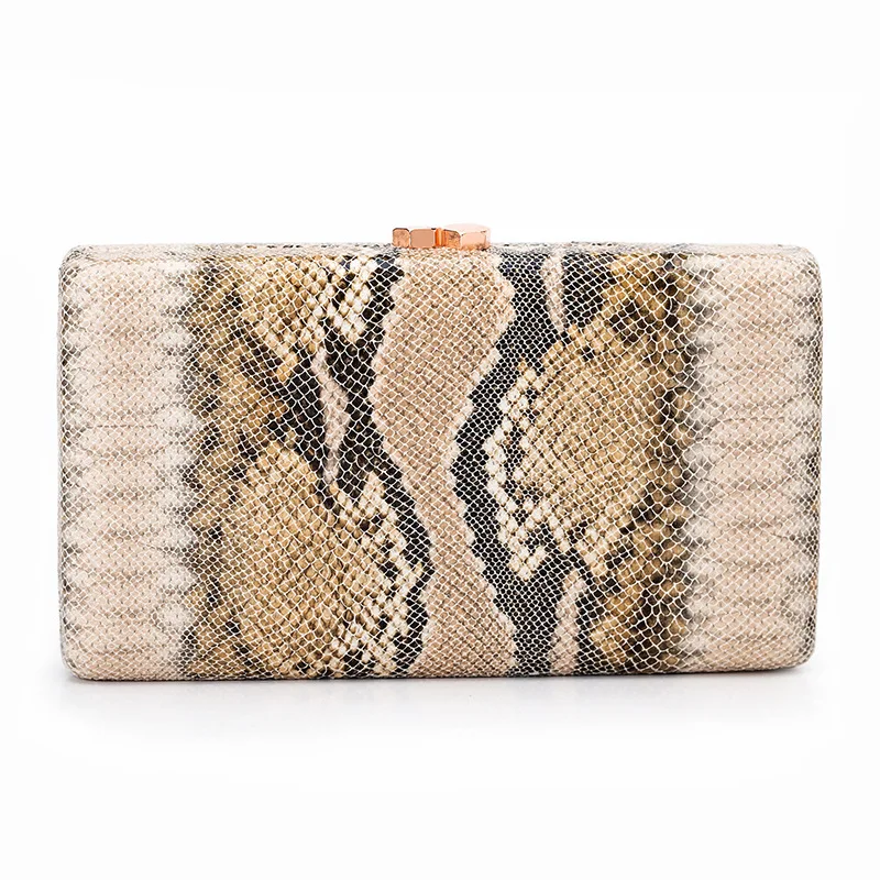

Женский клатч из змеиной кожи, сумка для ужина и банкета со змеиным узором, клатч для подружки невесты