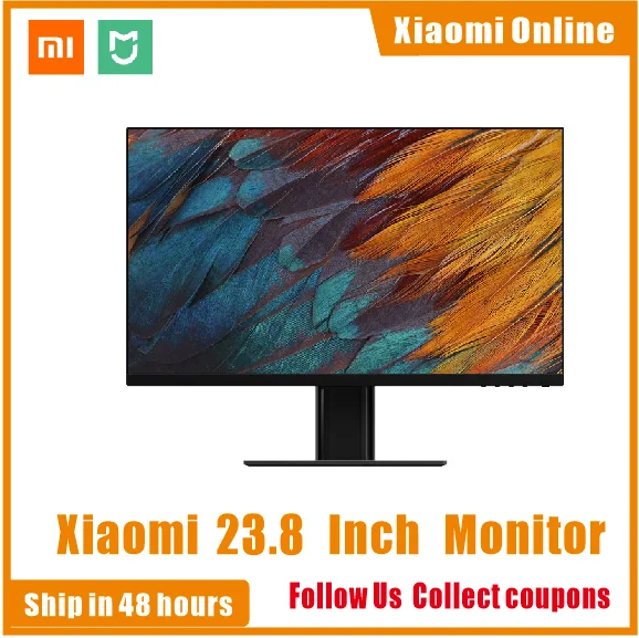 Монитор Xiaomi 23 8 дюйма IPS технология жесткий экран 178 супер широкий угол обзора 1080P