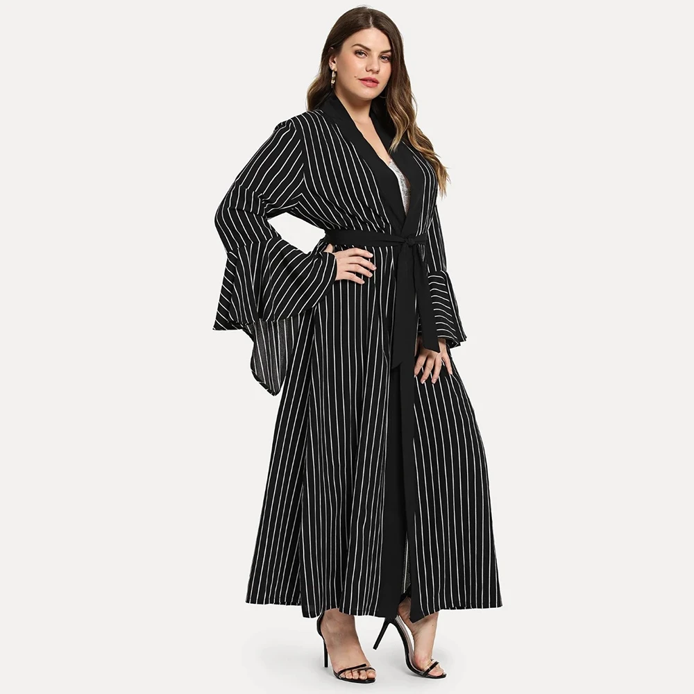 Рамадан ИД Мубарак размера плюс Абая кафтан Дубай кимоно кардиган Турция хиджаб