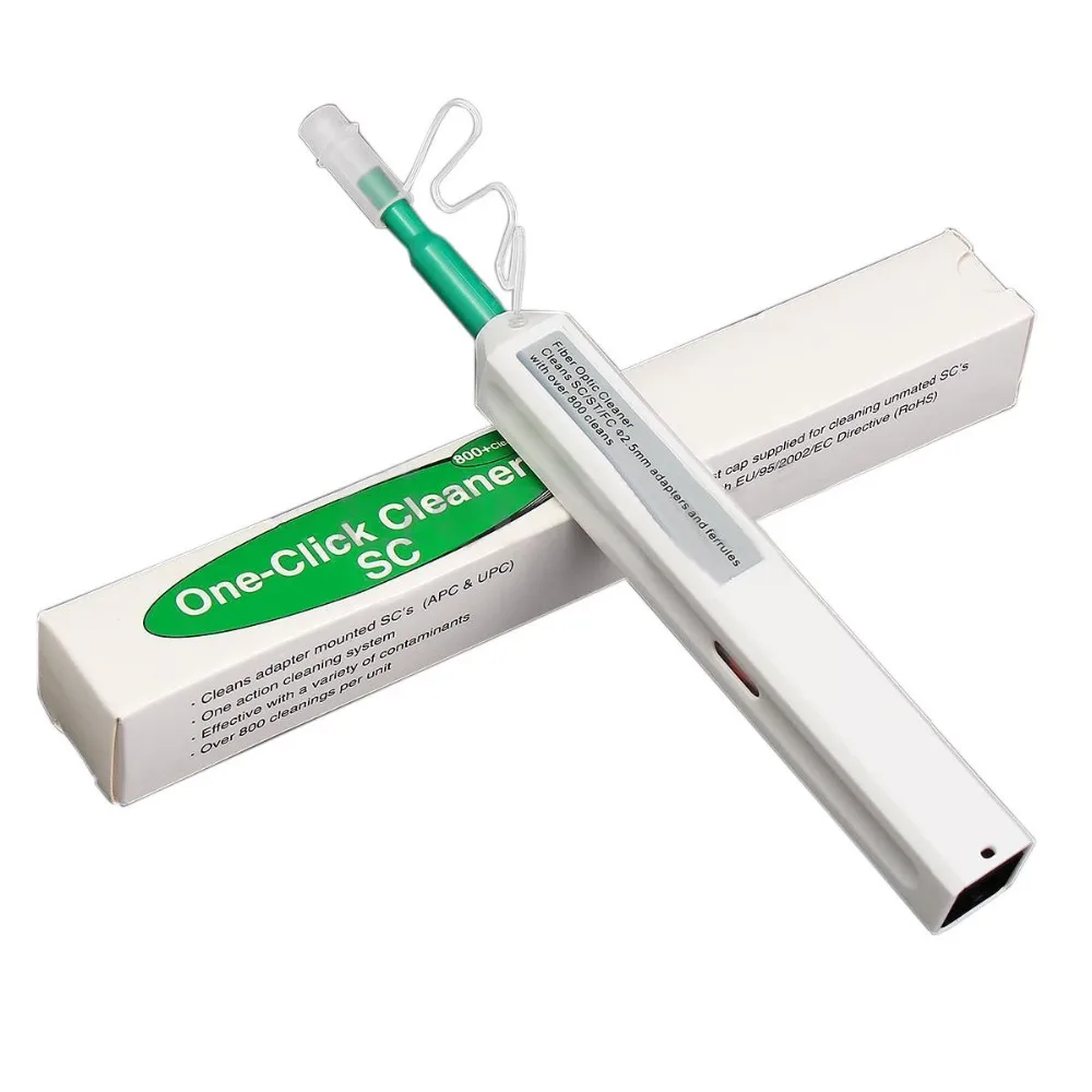 

One-Click Cleaner Optical Fiber Cleaner Pen Cleans 800 Times 2.5mm SC FC ST and 1.25mm LC MU Connector Over Free shipping