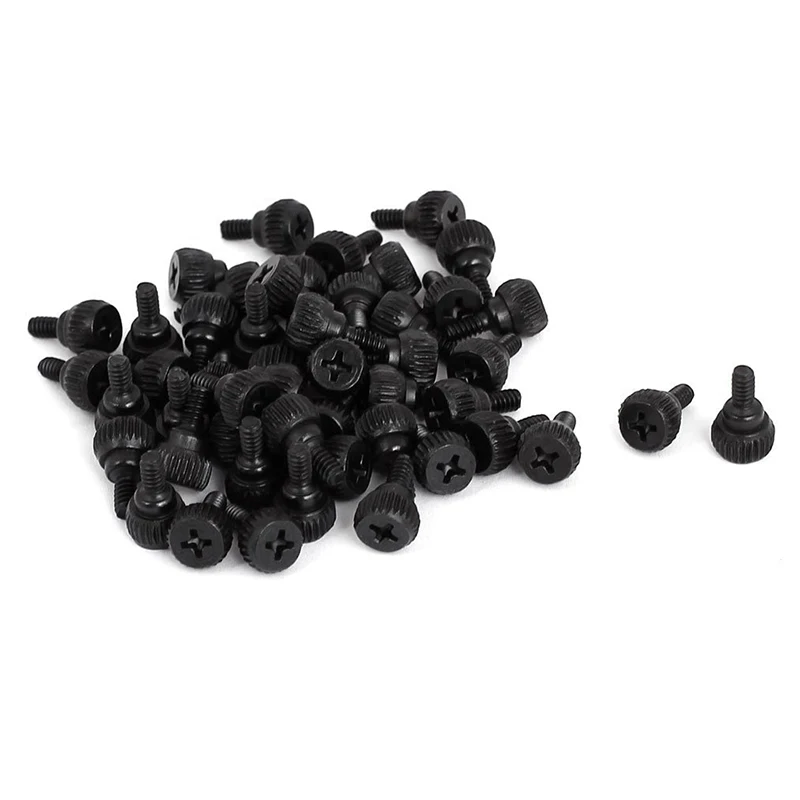 

New PC Computer Case Thumbscrews M3.5 Thumb Screws Black 50 Pcs