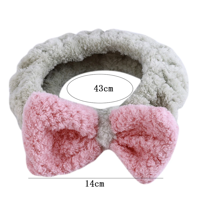 

Korean Hair Band Cute Bow Retro For Women Girls Beautiful Girl Ears Wild Headband Sweet Wild Child Women's Wash Face Band