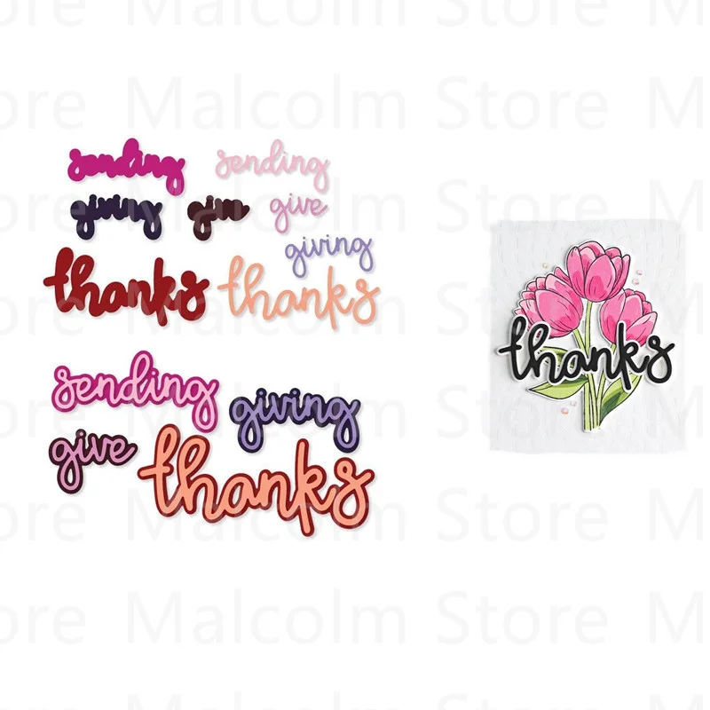 

Metal English Words Cutting Dies DIY Card Scrapbook Diary Decoration Embossing Template Handmade 2021 New Arrival No Stamps