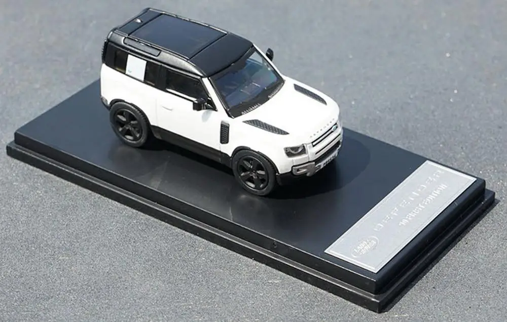 1/64 масштаб Lan * d Rover новая Defender белая Коллекционная модель автомобиля