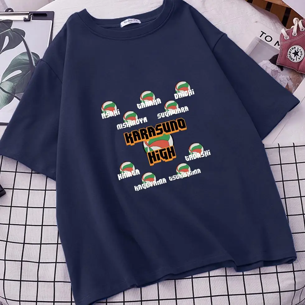 

Haikyuu Karasuno High School Women Ulzzang T Shirts Camisetas De Mujer Sleeve Tee Shirt Femme Roupas FemininasTshirts Tops Ete