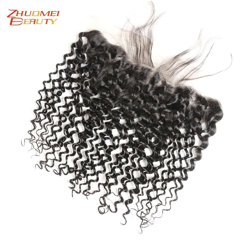 Бразильская холодная завивка Кружева Фронтальная 13X4 Закрытие с волосами