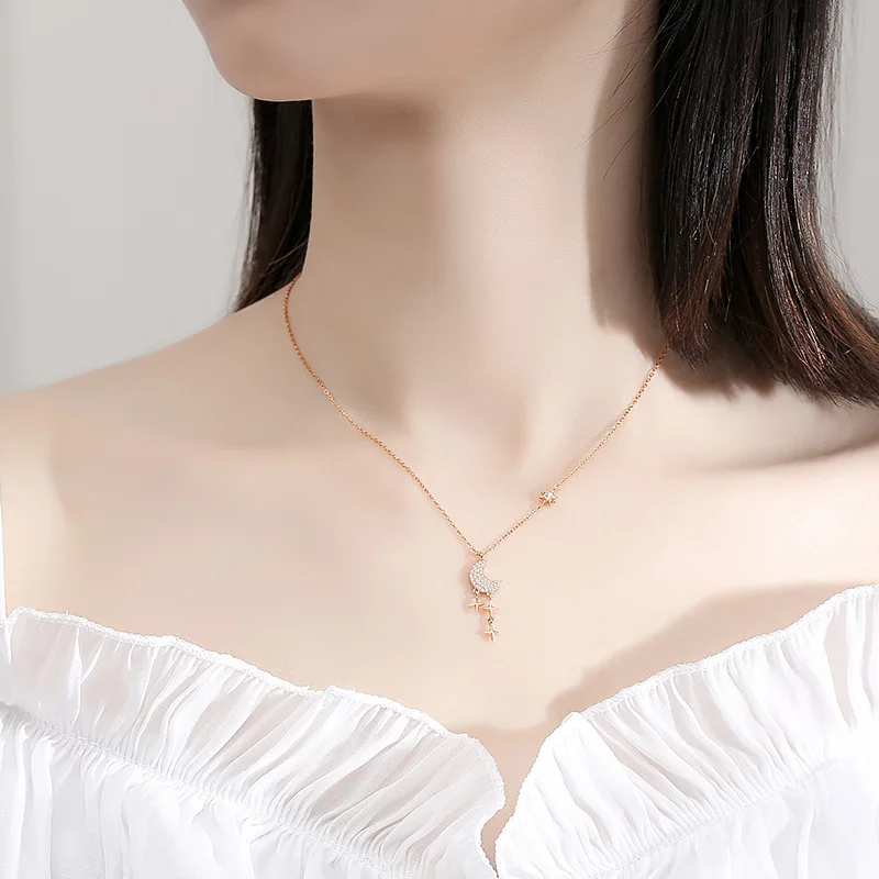 

Original Coconut Tree Necklace Female Fashion Personality Creative Pendant Fresh Temperament S925 Sterling Silver Clavicle Chain