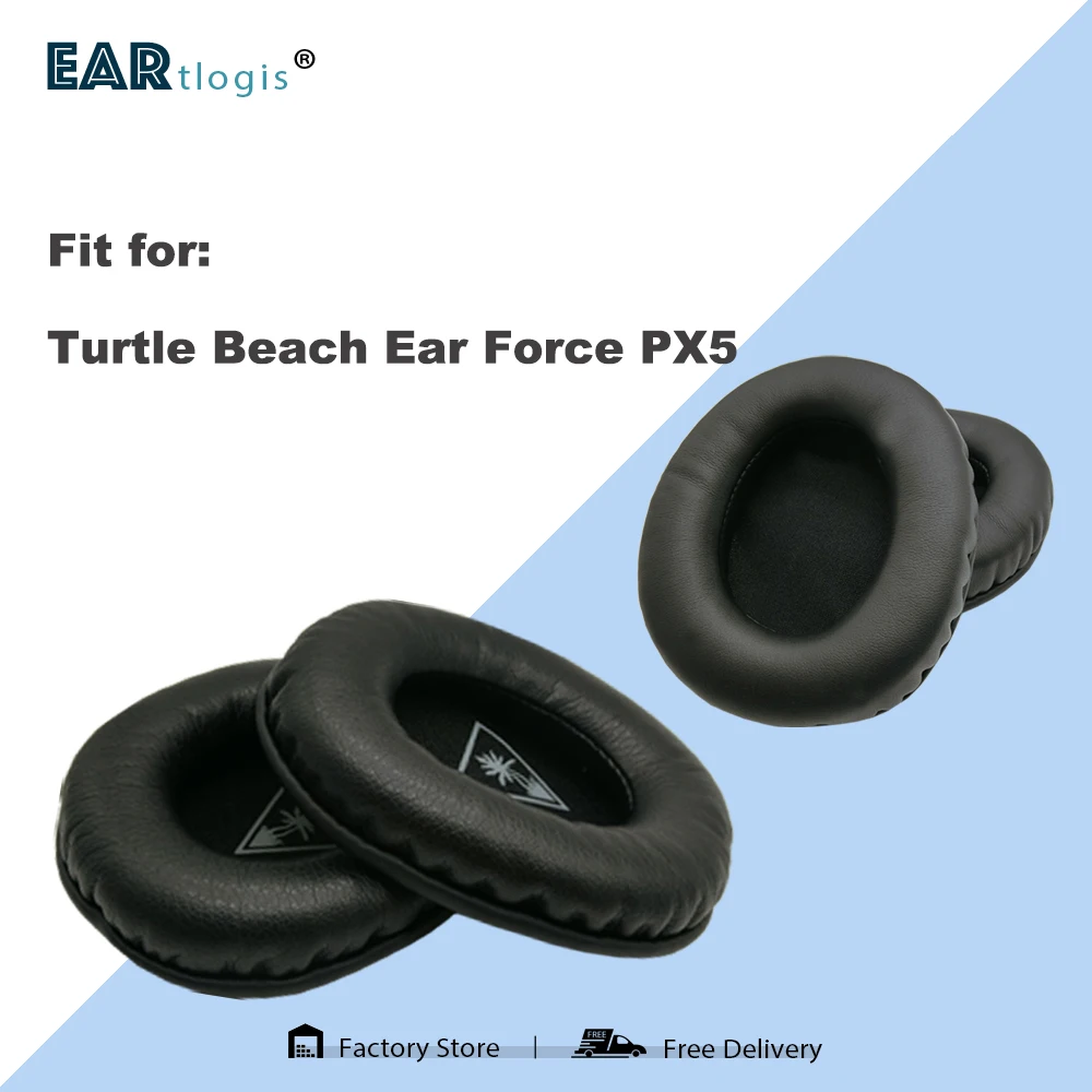 

Replacement Ear Pads for Turtle Beach Ear Force PX5 PX-5 PX 5 Headset Parts Leather Earmuff Earphone Sleeve Cover