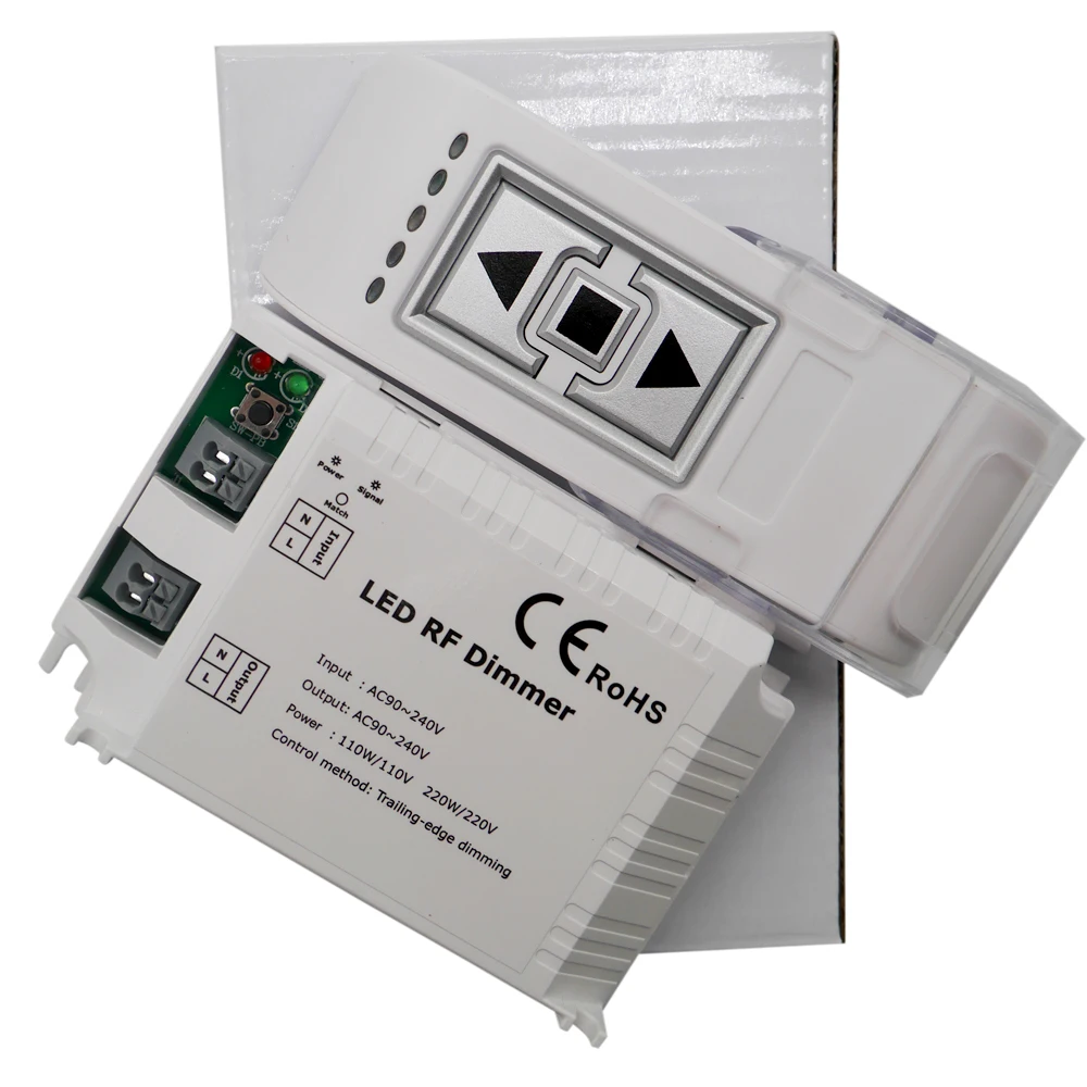 СВЕТОДИОДНЫЙ беспроводной диммер DM014 с 3 кнопками дистанционного управления