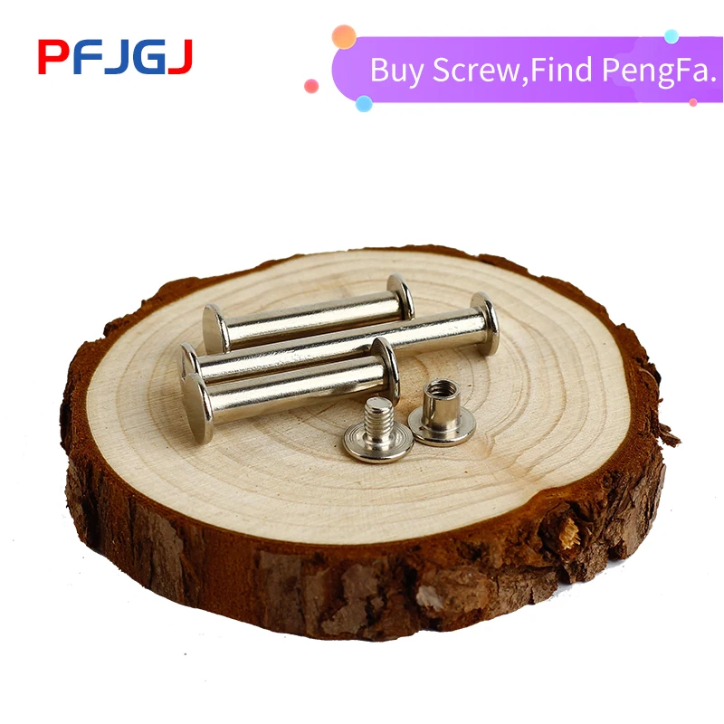 Винт для фотоальбома Peng Fa 304 винты из нержавеющей стали с серебристым счетчиком