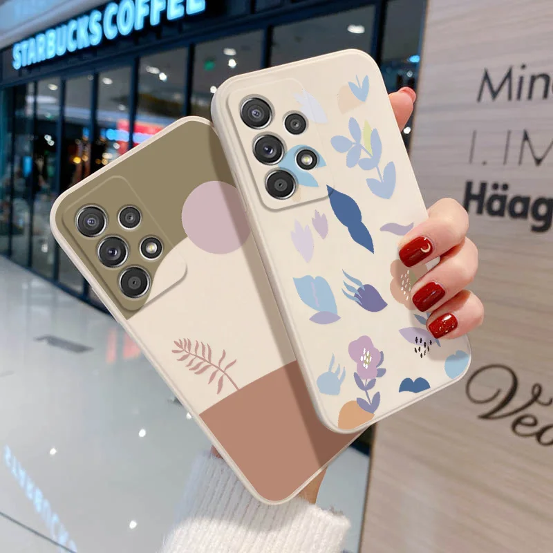 S21 Ultra Luxury Leopard Case For Samsung A52 A51 A32 Case A71 A12 A21S A53 S22 Plus A52S A72 A50 A31 A20S A10S Smile Soft Cover