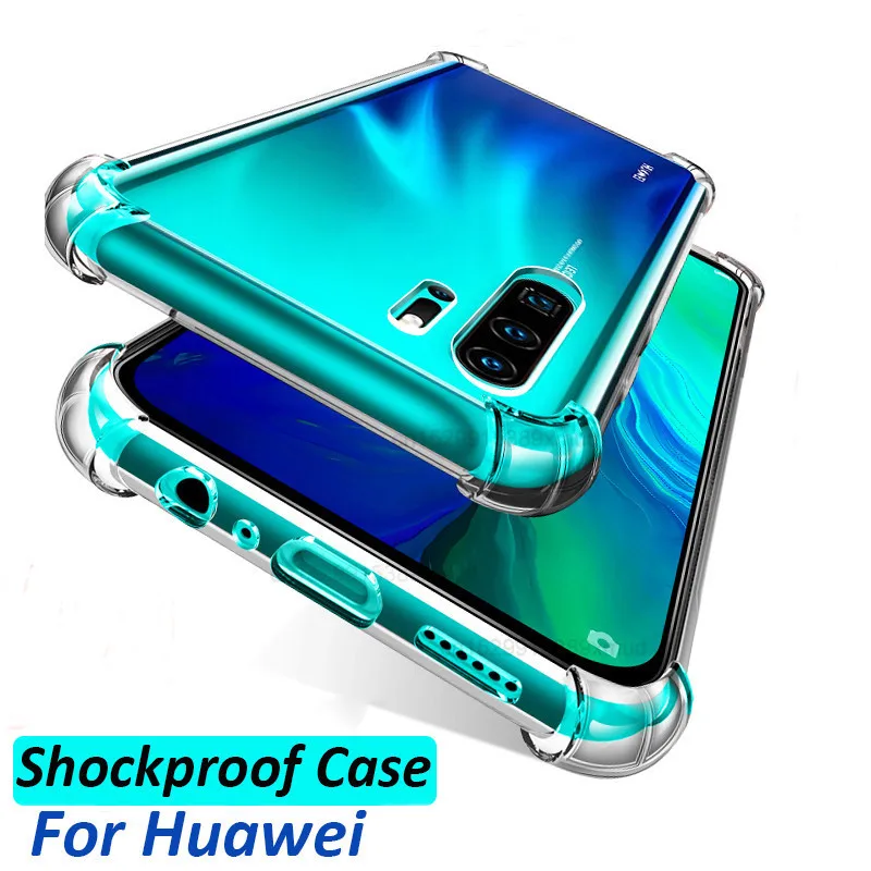 Противоударный чехол для телефона Huawei P20 P30 P40 Lite чехлы Mate 20 30 Pro P Smart 2019 силиконовые