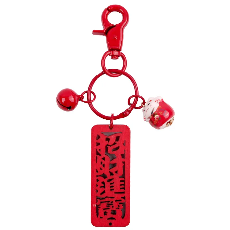 Kpop милый брелок корейские Лаки с котом автомобильный Женская стильная футболка