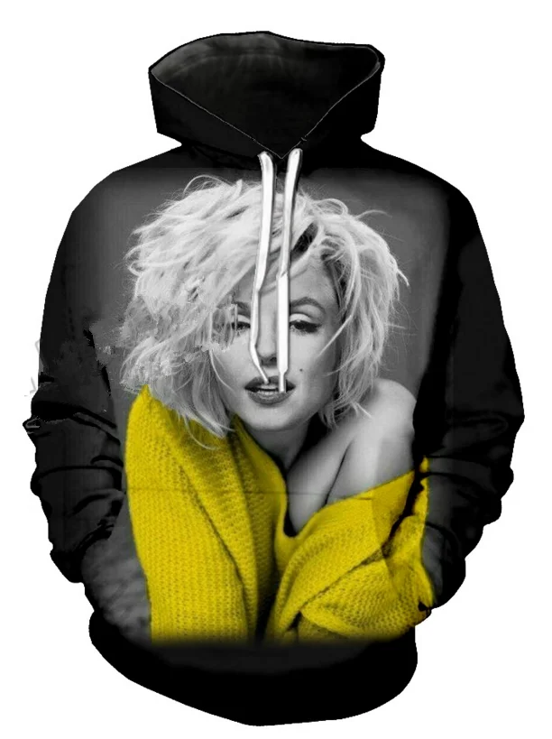 Горячая Распродажа 2020 пикантная толстовка с 3D принтом Мэрилин Монро Мужская