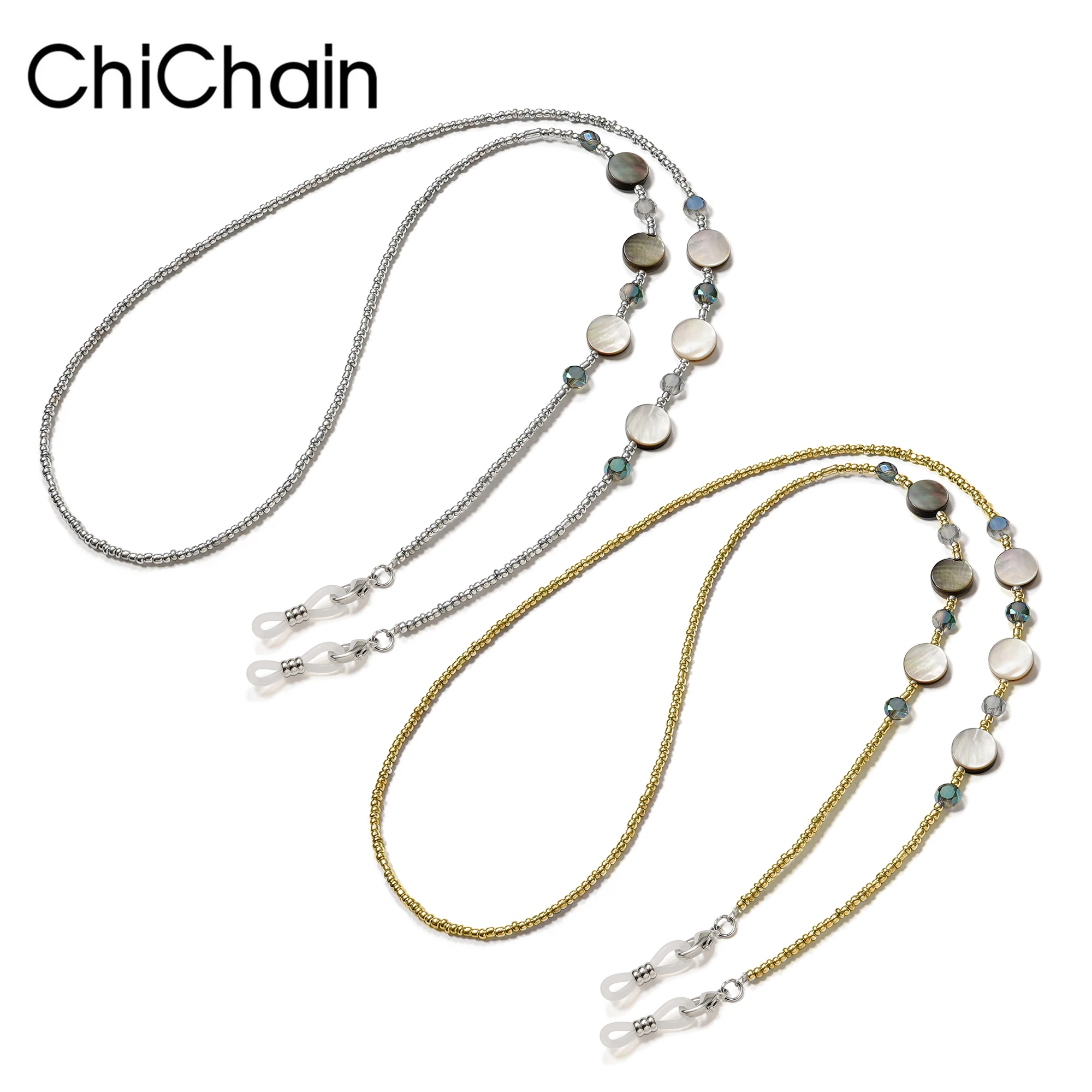 

Fashion Anti-Lost Eyeglass Strap Beaded Mask Chain Reading Glasses Sunglasses Spectacles Holder Neck Cord Eyeglass Stra