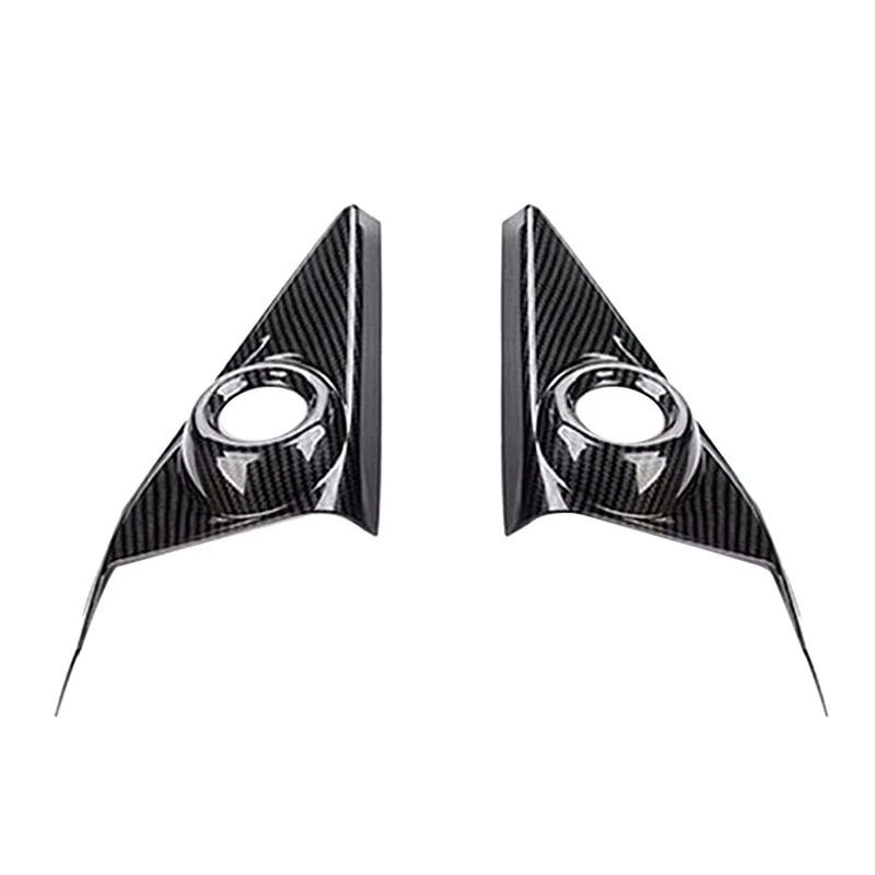 

Внутренняя дверь из углеродного волокна A-Pillar Tweeter Frame Декоративные наклейки для Honda Civic 10Th2017 2018 2019 2020