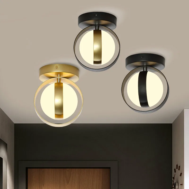 

Nordic personality balcony ceiling light stairway corridor entrance light simple LED ceiling wall dual-use Aisle lights LB40911
