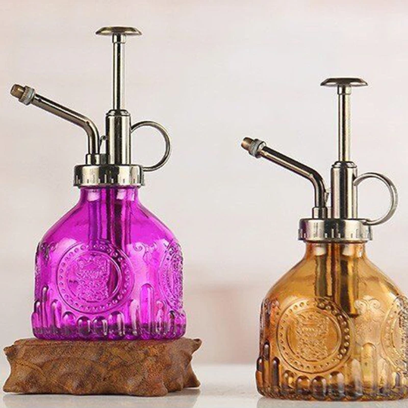 Завод мистер Стекло бутылка с распылителем для полива Лейка в ретро стиле