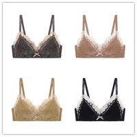 european and american lace breathable girdle bra set frivolous sexy triangle cup girls bra