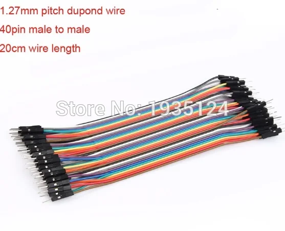 2 54 мм диаметр провода шаг 40 Pin Dupont проводной кабельный разъем 20 см штекер