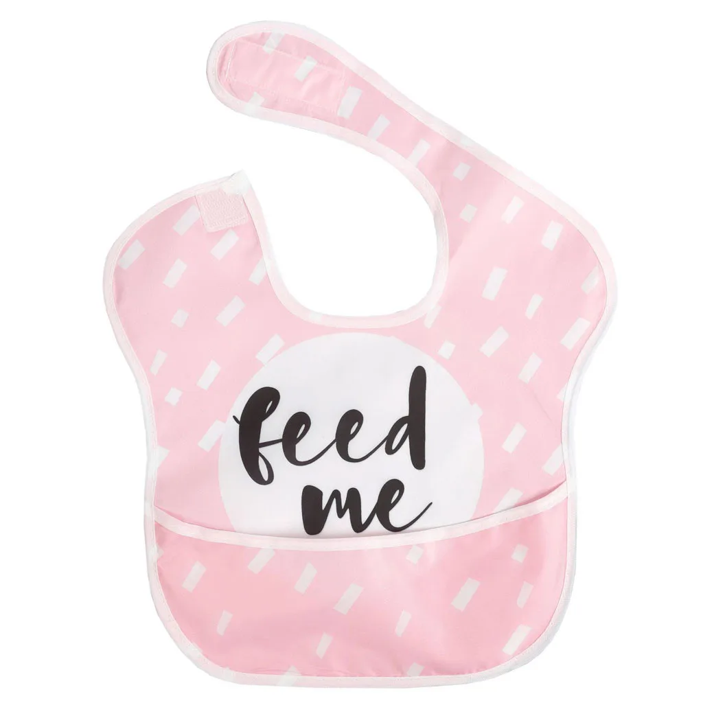 Baby Newborn Kid Infants Waterproof Stain Resistant Bibs With Pocket Saliva Towel Feeding Bib Слюнявчик Baberos Bebe | Детская