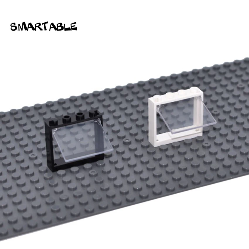 Умная оконная рама 1x4x3 строительные блоки MOC части DIY Дом кирпичные игрушки Совместимые все брендовые 60594/4530589 игрушки 20 шт./лот