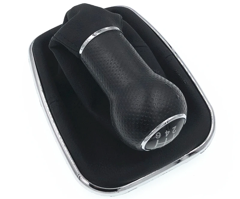 Черный 6 скоростей Ручка Переключения рулевого механизма автомобиля рычаг