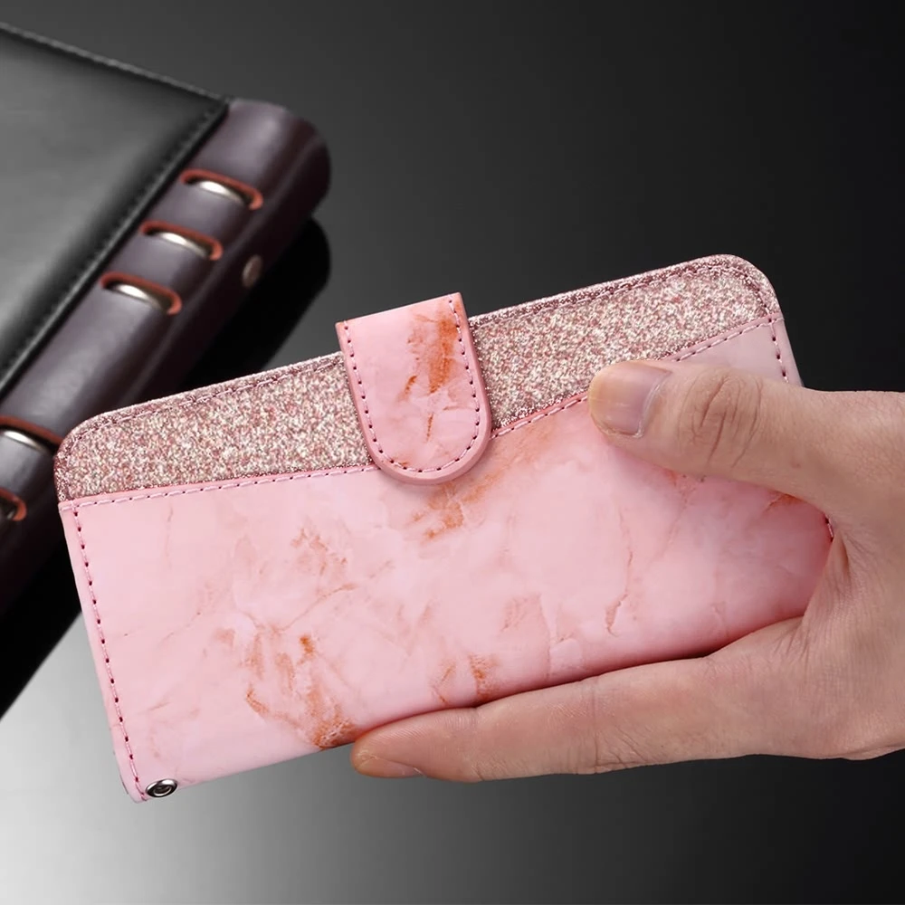 Pepmune Luxury Marble Flip Case For Samsung S8 Plus S7 Edge Note 9 Handbag Wallet PU Leather Phone Bag Galaxy S9 Cover | Мобильные