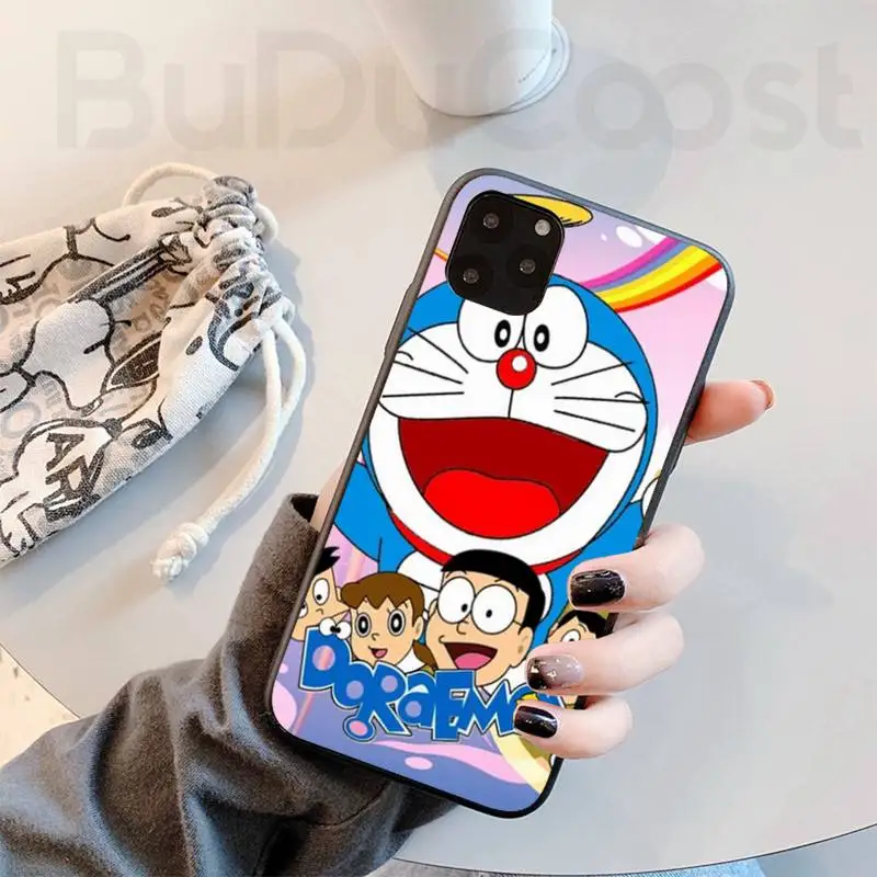 

Cartoon cute Doraemon Cat Phone Case For iphone 12 pro max 11 pro XS MAX 8 7 6 6S Plus X 5S SE 2020 XR case