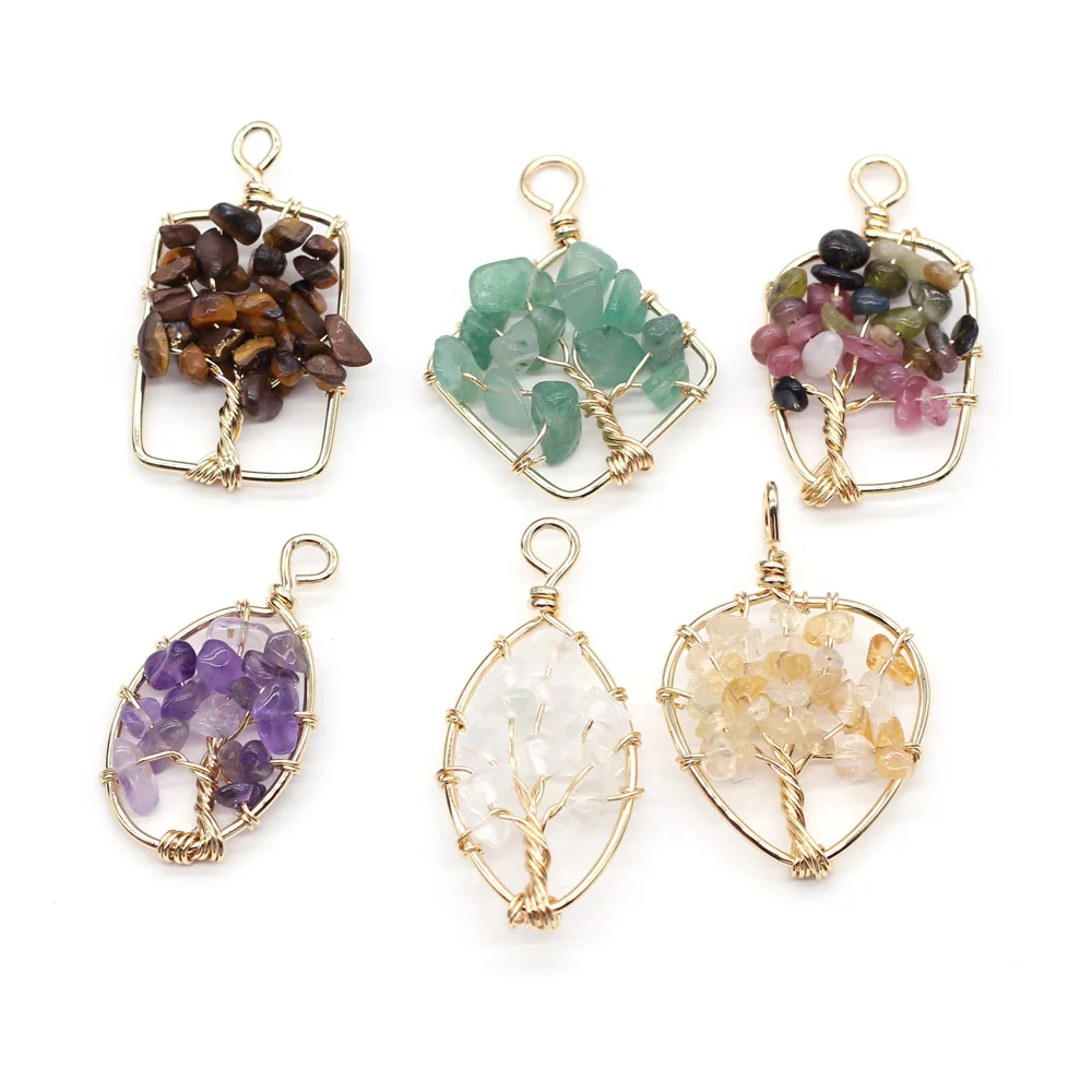 

Natural Stone Heart Shape Pendant Amethysts Clear Crystal Necklace Pendant for Jewelry Making Necklace Reiki Heal Gift