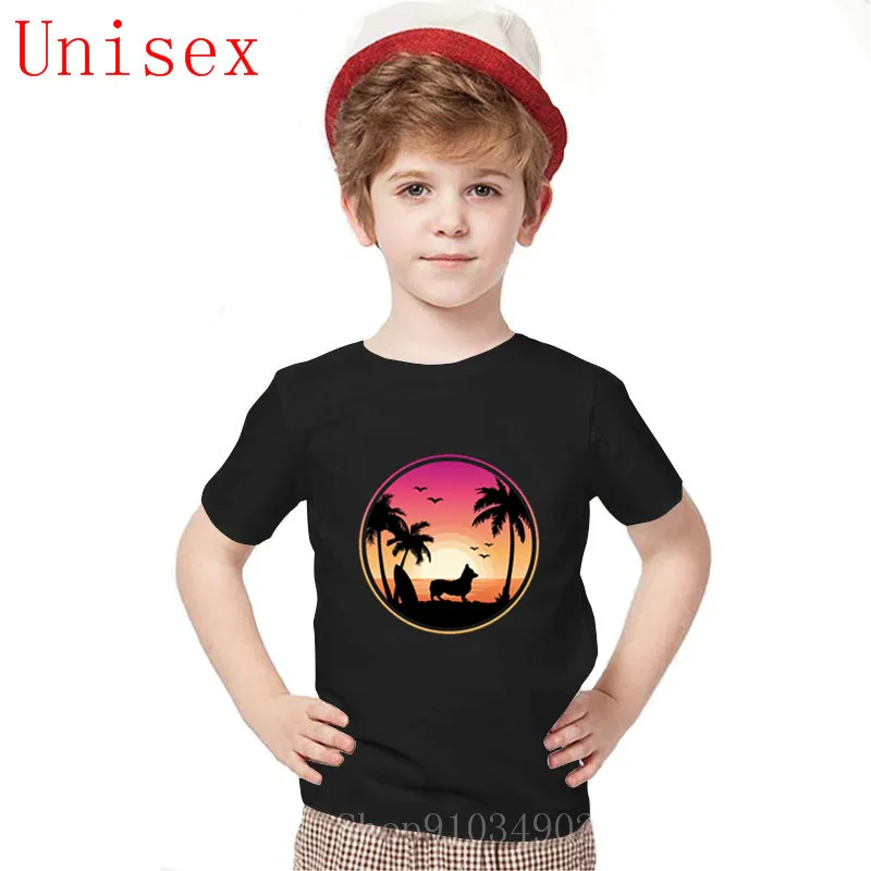 2020 new romper High Quality Corgi-at Beach Harajuku cool Casual funny Unisex Boys Clothes cute kids clothes girls boy | Детская одежда