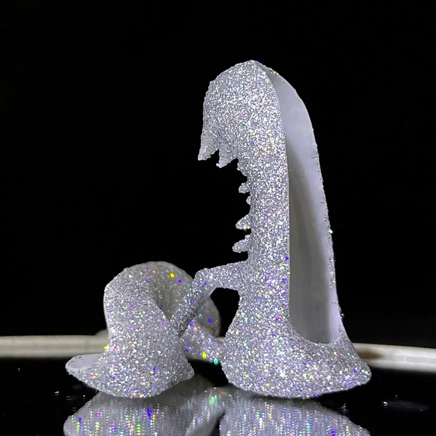 

GaoshunBJD 1/4 Popovy Sisters Ballet Shoes Dark Black Style Cool Accessory for Russian dolls