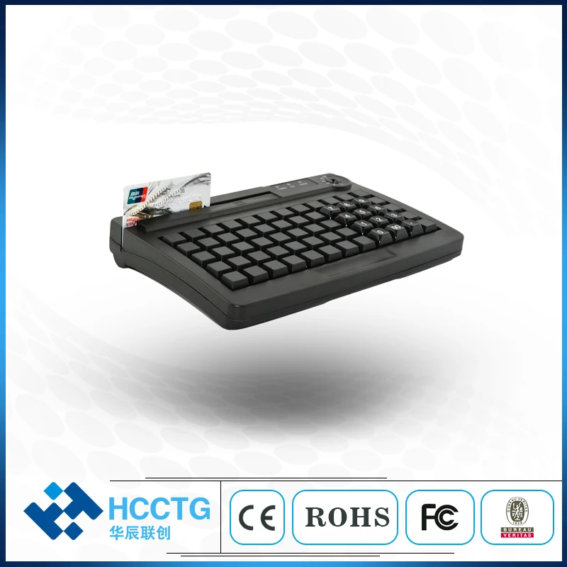 60 клавиш PS/2 USB двойной интерфейс мембрана программируемая POS клавиатура KB60M